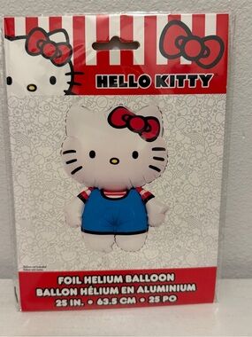 Hello Kitty Blue Foil Helium Balloon by Hello Kitty party supply 4 items